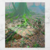 Mossy Frog Wijn Etiket (Enkel label)