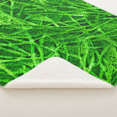 Mossy Grass Sherpa Deken (3/4)