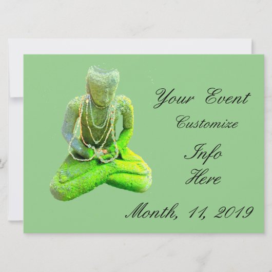 Mossy Green Buddha Meditating Thunder_Cove (Voorkant)