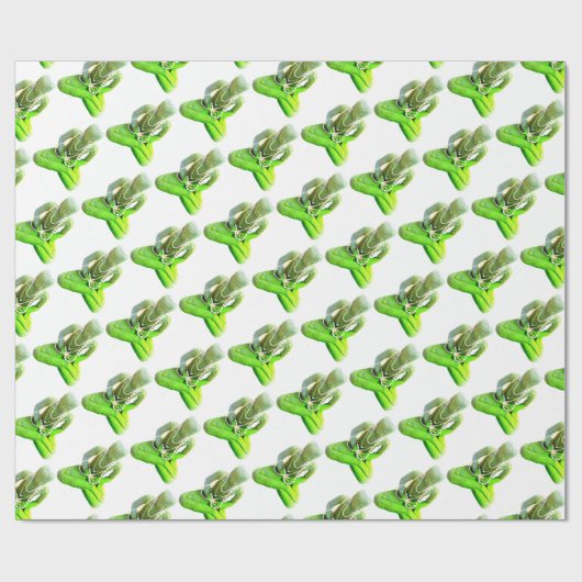 Mossy Green Buddha Meditating Thunder_Cove Cadeaupapier (Vlak)