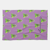 Mossy Green Buddha Meditating Thunder_Cove Theedoek (Horizontaal)