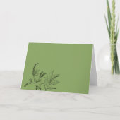 Mossy Green Vrijgezellenfeest bedankkaart (Achterkant)