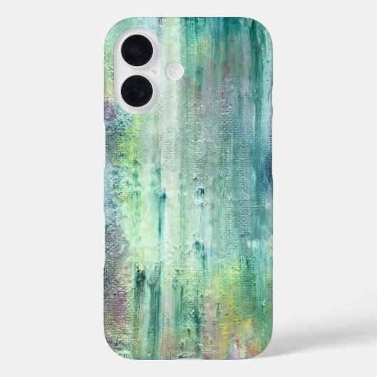 Mossy-Hand Painted Brushstrokes Case-Mate iPhone Case (Achterkant)