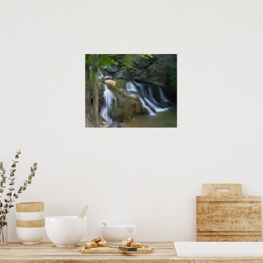 Mossy Herfsten - Schilderen Poster (Keuken)