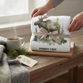 Mossy Moose Wildlife Portrait  Fleece Deken