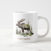 Mossy Moose Wildlife Portrait, op maat Grote Koffiekop (Rechts)