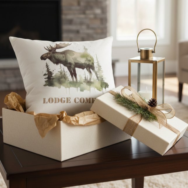 Mossy Moose Wildlife Portrait, op maat Kussen (Creator heeft geüpload)