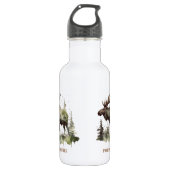Mossy Moose Wildlife Portrait, op maat Waterfles (Voorkant)