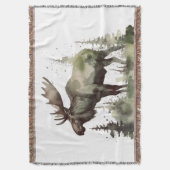 Mossy Moose Wildlife Portret Deken (Voorkant Verticaal)