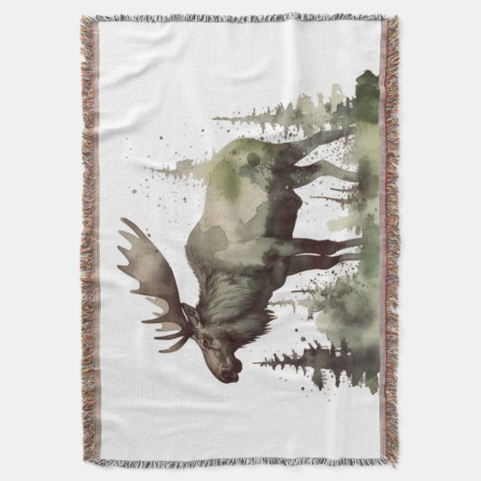 Mossy Moose Wildlife Portret Deken (Voorkant Verticaal)