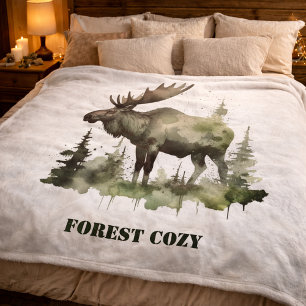 Mossy Moose Wildlife Portret Fleece Deken