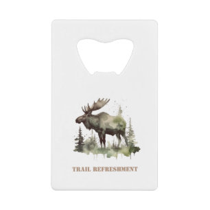 Mossy Moose Wildlife Portret, op maat Creditkaart Flessenopener