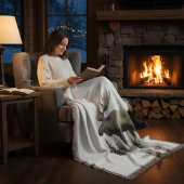 Mossy Moose Wildlife Portret, op maat Deken