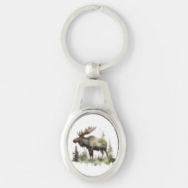 Mossy Moose Wildlife Portret Sleutelhanger