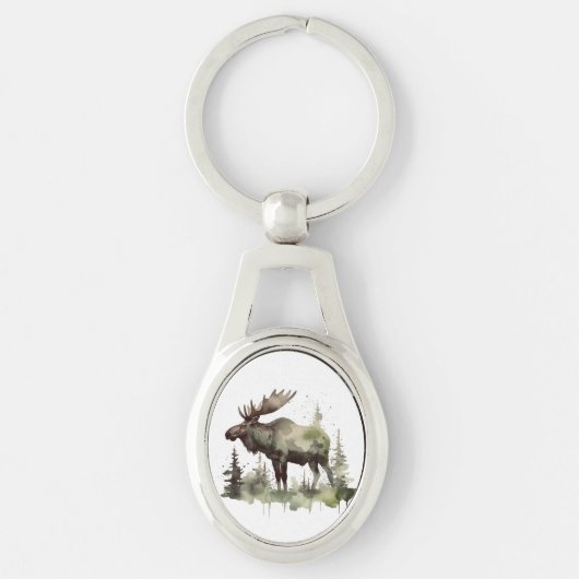 Mossy Moose Wildlife Portret Sleutelhanger (Voorkant)