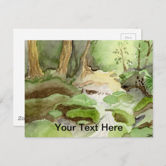 Mossy Mountain Stream Briefkaart (Voorkant / Achterkant)