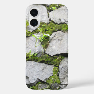 Mossy Rock Wall iPhone 16 Hoesje