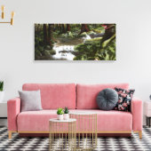 Mossy Rocks Canvas Afdruk (Insitu (Woonkamer))