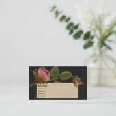 Mossy Roze Victoriaans handelskaart Visitekaartje (Staand voorkant)