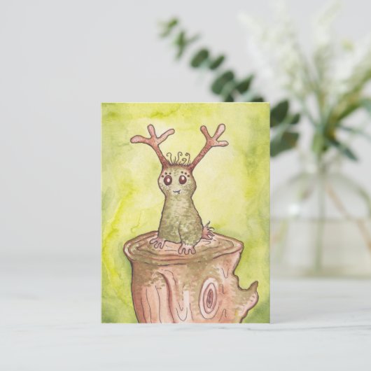 Mossy the Forest Spirit Briefkaart (Staand voorkant)