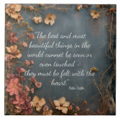 MOST BEAUTIFUL THINGS DECORATIVE TILE TEGELTJE (Voorkant)