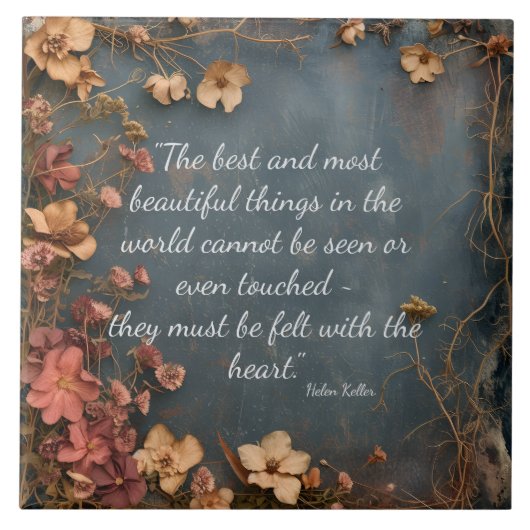 MOST BEAUTIFUL THINGS DECORATIVE TILE TEGELTJE (Voorkant)