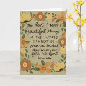 Most Beautiful Things, Helen Keller Kaart (Gele Bloem)