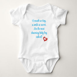 Most Charming Baby Boy Gift, Welcome Little One, Romper