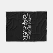 Most Expensive Day Ever Funny Travel Vacation Sayi Fleece Deken (Voorkant (Horizontaal))