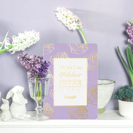 Most Fabulous Mother Lavender Foil Invitation Folie Uitnodiging