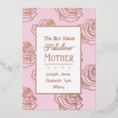 Most Fabulous Mother Pink Folie Uitnodiging (Voorkant)