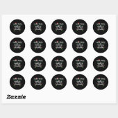 Most Likely Organize Christmas Xmas Family Matchin Ronde Sticker (Vel)