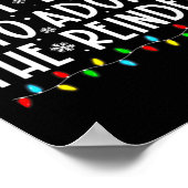 Most Likely To Adopt The Reindeer Funny Christmas  Poster (Hoek)