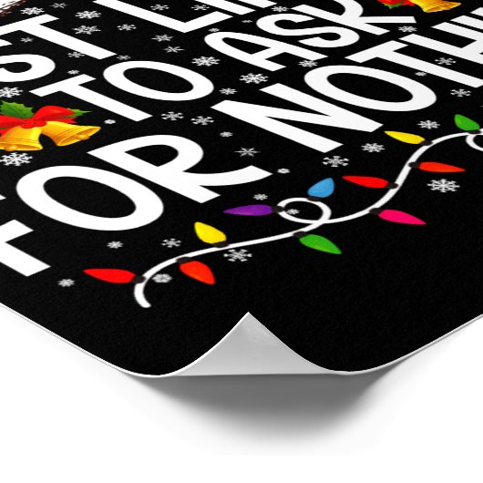 Most Likely To Ask For Nothing Christmas Matching Poster (Hoek)