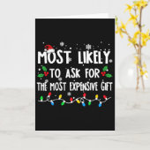 Most Likely To Ask For The Most Expensive Family C Kaart (Gele Bloem)