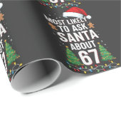 Most Likely To Ask Santa About 67 Six Seven Xmas  Cadeaupapier (Rol Hoek)