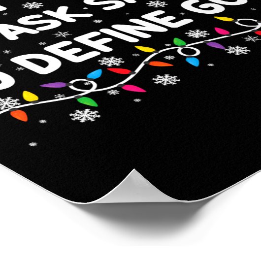 Most Likely To Ask Santa To Define Good Christmas  Poster (Hoek)