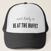 Most Likely To BE AT THE BUFFET Funny Cruise Trucker Pet (Voorkant)