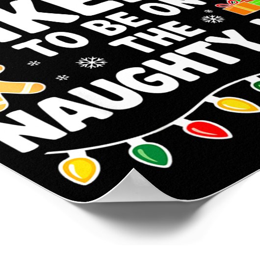 Most Likely To Be On The Naughty Lis Family Christ Poster (Hoek)