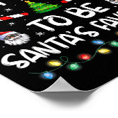 Most Likely To Be Santa's Favorite Funny Family Ch Poster (Hoek)