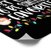 Most Likely To Be Santa's Favorite Funny Family Ch Poster (Hoek)