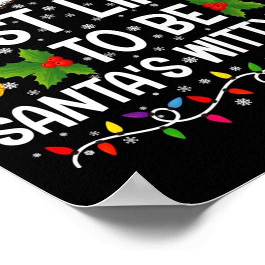 Most Likely To Be Santas Witty Elf Christmas  Poster (Hoek)