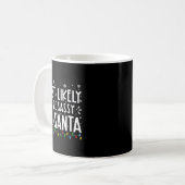 Most Likely To Be Sy To Santa Family Christmas  Koffiemok (Voorkant links)