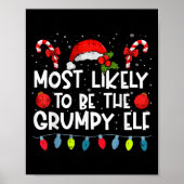 Most Likely To Be The Mpy Elf Family Crew Christma Poster (Voorkant)