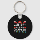 Most Likely To Be The Mpy Elf Family Crew Christma Sleutelhanger (Voorkant)