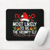 Most Likely To Be The Mpy Elf Funny Xmas  Muismat (Met muis)
