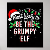Most Likely To Be The Mpy Elf Funny Xmas  Poster (Voorkant)