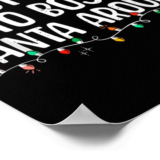 Most Likely To Boss Santa Around Funny Xmas Family Poster (Hoek)