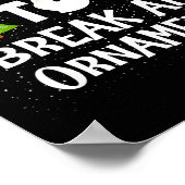 Most Likely To Break An Ornament Snowman Family Ch Poster (Hoek)