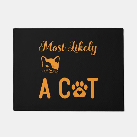Most Likely To Bring Home A Cat, Cat Lovers Deurmat (Voorkant)